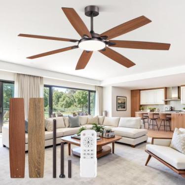 Imagem de Ventilador de Teto Fanbulous 62" com Luz LED, Controle Remoto, 7 Hélic