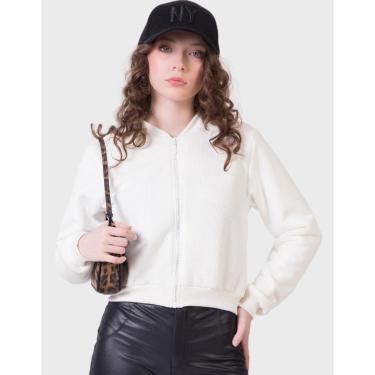 Imagem de Jaqueta Pelo Interno Zíper Punho Dia a Dia Inverno Frio Elgante Nova Moda - Feminino 12 a 18 anos-Feminino