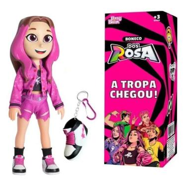 Imagem de Boneca Emilly Vick Articulada Turma Dos Rosa Com Chaveiro Nova Brink