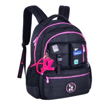 Imagem de Mochila Escolar Juvenil Da Youtuber Luluca, Preto