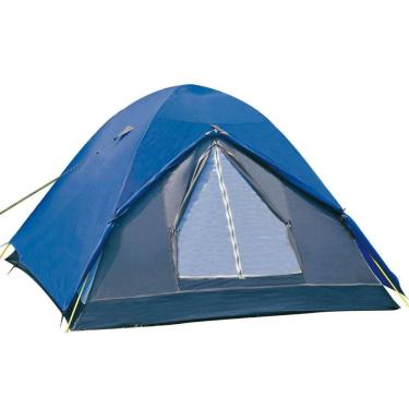 Imagem de Barraca De Camping Nautika Fox Para 4 Pessoas Com Tecido Impermeavel Azul 