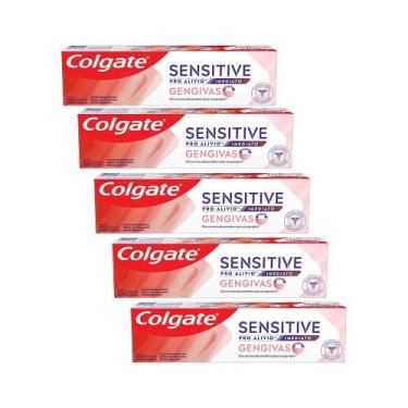 Imagem de Kit 5 Cremes Dentais Colgate Sensitive Pro-Alívio Imediato 90g