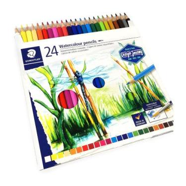 Imagem de Caixa Lapis De Cor Aquarelavel Staedtler C/24 Cores Hexagona