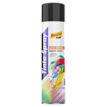 Imagem de Tinta Spray 400ML - Mundial Prime Preto Brilhante, Preto Brilhante
