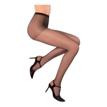 Imagem de Meia Calça Clássica Fina Lupo Loba Fio 15 Tradicional 5760, Preto, GG