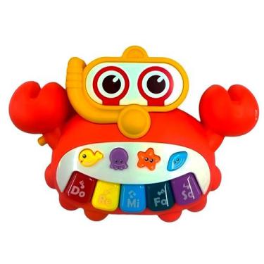 Imagem de Brinquedo Caranguejo Piano Musical Interativo Infantil - Genérica