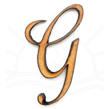 Imagem de MDF - Letras Manuscritas 3cm - Momento Divertido, LETRA G