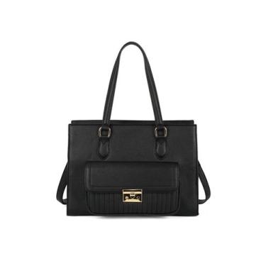 Imagem de Bolsa Gold Feminina de Ombro Gash, Único, Preto