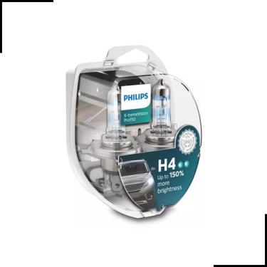 Imagem de Par de Lâmpadas Farol KIA Besta Philips H4 XtremeVision 150% + Luz