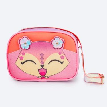 Imagem de Bolsa Infantil Pampili Pamps com Glitter Rosa Neon 600.1159, Rosa