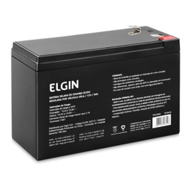 Imagem de Bateria Selada, Elgin, 12V, Chumbo, Vrla, 9Ah