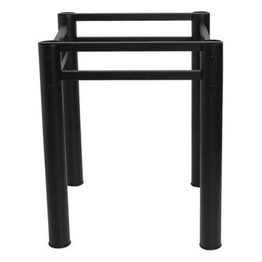 Imagem de Base Quadrada Para Mesa Jantar Vidro Pedra Madeira 75x75cmb3 - Conveni