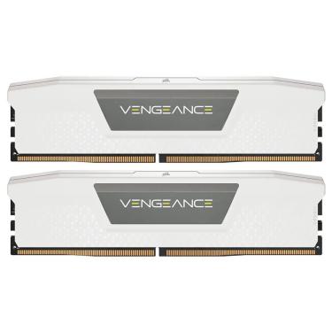 Imagem de Memória RAM Corsair Vengeance 32GB (2x16GB) 5200MHz com Alta Performance e Cor Branco CMK32GX5M2B5200C40W