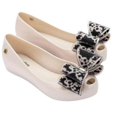Imagem de Mini melissa ultragirl classic bow infantil 35966, Bege, Preto, 33
