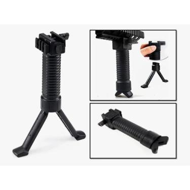 Imagem de Front Grip 2em1 Bipé Retrátil Punho Para Esportes de Ação - Playful Ba