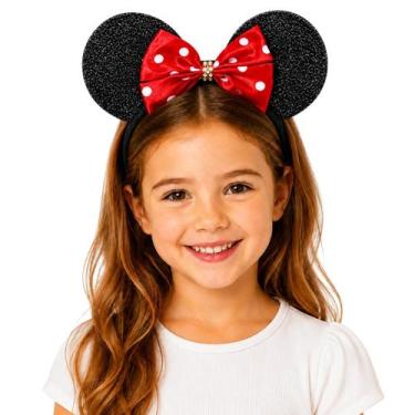 Imagem de Tiara Minnie Mouse - - Vermelho - Mundo Encantado Fantasias, Vermelho