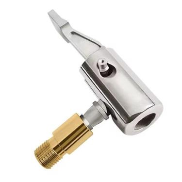 Imagem de Bico Inflador com Presilha para Pneu Carro e Bike Adaptador Conector V