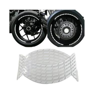Imagem de Adesivos De Vinil Para Rodas De Motocicleta De 17 E 18 Polegadas Para 