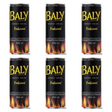 Imagem de Kit 06 Energetico Baly Tradicional 250ml