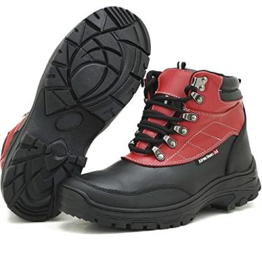 Imagem de COTURNO ADVENTURE MASCULINO TREKKING COURO 246 KM VERMELHO Cor:Vermelho;Tamanho:41
