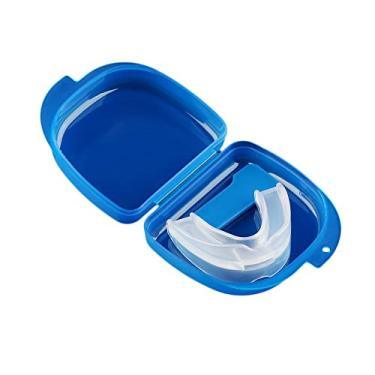 Imagem de Pacote com 1 protetor de boca moldável (tamanho único) para moagem de dentes, bruxismo, cerragem, esporte atlético