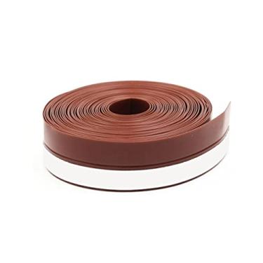 Imagem de Novo Veda Porta Fita de Silicone Para Vidros Portas e Janelas Isolamento Marrom 5 Metros x 0,35mm Super Resistente e Fácil de Instalar Contra Poeira Escorpião Barata Insetos