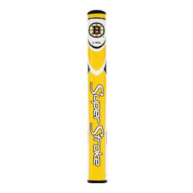 Imagem de SuperStroke NHL Golf Putter Grip, Boston Bruins (Mid Slim 2.0) | Oficialmente licenciado através do Team Golf | Textura de superfície de tração cruzada e perfil grande | Pressão de aderência uniforme,