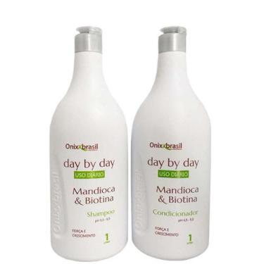 Imagem de Kit Shampoo E Condicionador Onixx Day Mandioca E Biotina 1L - Onixx Br