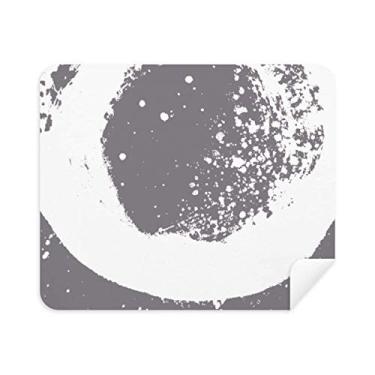 Imagem de Tinta branca abstrata plantas arte padrão telefone limpador de tela pano de limpeza 2 peças tecido de camurça