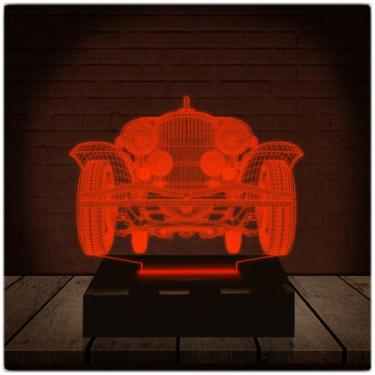 Imagem de Luminária Led Abajur  3D  Carro 2 - Rb Criações