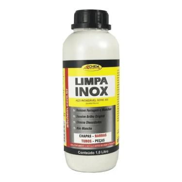 Imagem de Limpa Inox Tira Ferrugem Mancha Oleo Inox 1 Litro Allchem