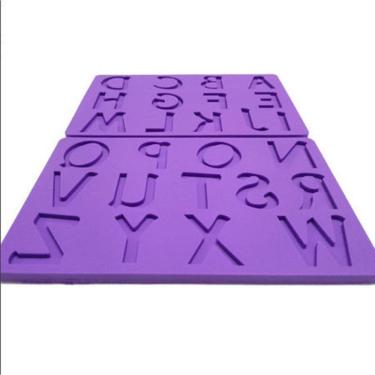 Imagem de Molde De Silicone Alfabeto Maiúsculo Grande