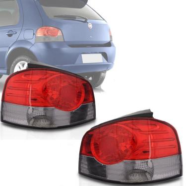 Imagem de Par Lanterna Traseira Palio G4 2008 2009 2010 Fumê