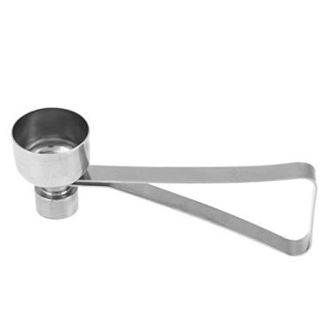 Imagem de Cortador de ovo,cortador de casca de ovo perfeito de a?o inoxid¨¢vel eficaz abridor de cracker quebrador de cozinha removedor de ferramenta ajudante para ovo cozido duro macio cru(Small), Abridor