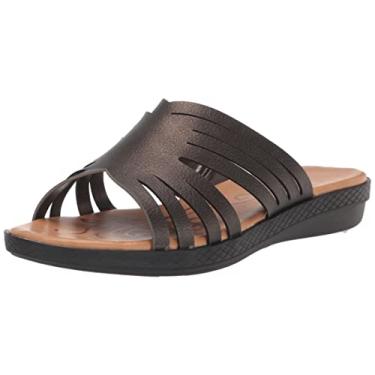 Imagem de Easy Street Sandália feminina Audra Wedge, Azul marino, 7 Wide