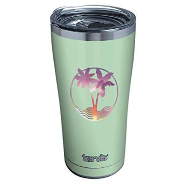 Imagem de Tervis Copo térmico de parede tripla tropical com ondas, 590 ml, aço inoxidável