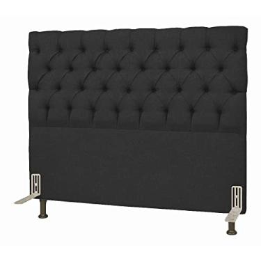 Imagem de Cabeceira Para Cama Box Solteiro 0,9 M Lisboa (Suede Preto)