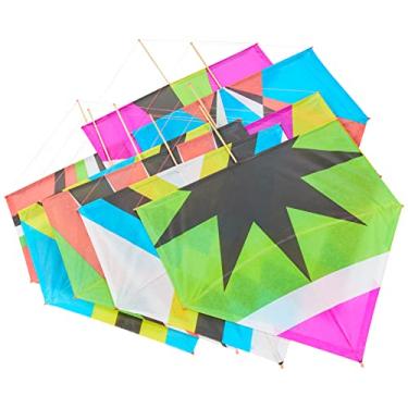 Imagem de Brinquedo Diverso Pipa Seda Gigante Caixa com 50 Real Seda 66 x 46 cm