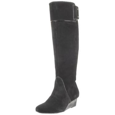 Imagem de Calvin Klein Bota feminina Helenah, Camurça preta, 5.5