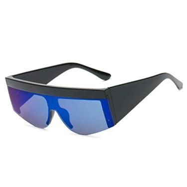 Imagem de Óculos de Sol Quadrado Sem Aro Feminino Meia Armação Perna Larga Luxo Espelho Vintage Óculos de Sol Feminino Oversize Óculos Masculino Óculos UV400,2,China