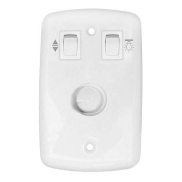 Imagem de Dimmer Controle Rotativo P/ Ventilador Teto 127v Branco Arge