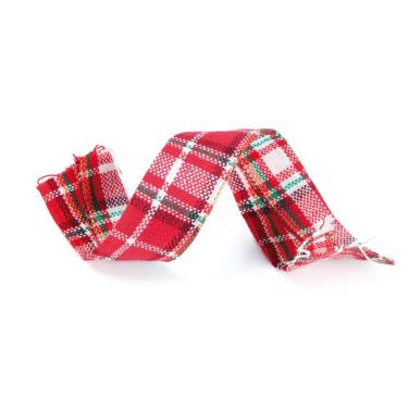 Imagem de Fita Natalina Xadrez Vrm/vrd/bco 1un 6,30cmx9,14mts 1751286