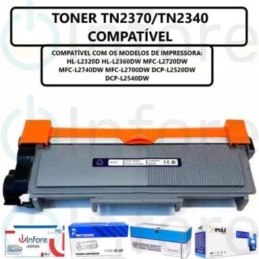 Imagem de Toner Compatível Tn2370 Tn2340 Tn660 Para Multifuncional L-2720W L-270