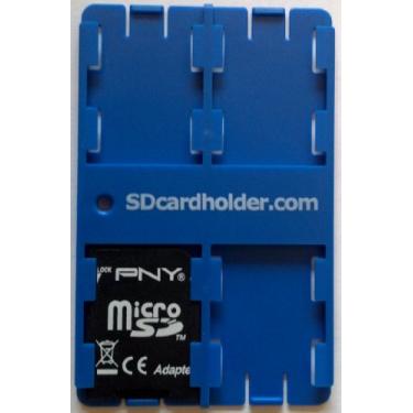 Imagem de Capa de cartão SD padrão azul – Porta-cartão, organizador de cartão de crédito, dispositivo de armazenamento de tamanho Cuidado com imitações chinesas!! !