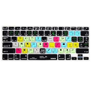 Imagem de Capa para teclado com teclas quentes da Adobe InDesign para MacBook Air 13 e MacBook Pro 13 15 17, Retina (teclado ISO EUA/Europa)