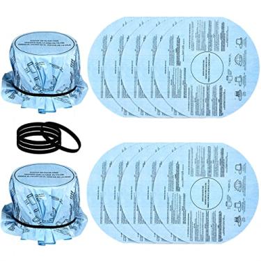 Imagem de 10 filtros de aspirador de pó seco e molhado Vf2002 compatíveis com aspiradores de pó secos Shop-vac com 13 litros e maiores, com 4 peças de faixas de retenção, reutilizável para acessório de limpeza