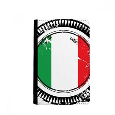 Imagem de Porta-passaporte com bandeira nacional da Itália Europa Country Mark Notecase Burse carteira capa porta-cartão, Multicolor