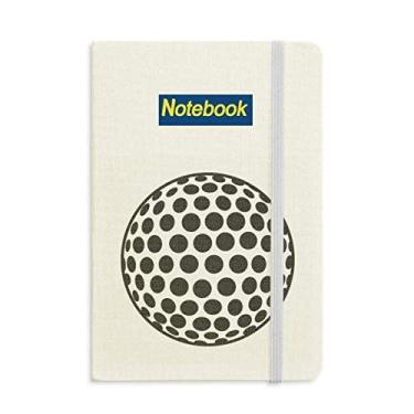 Imagem de Caderno clássico com padrão geométrico simples esportivo de golfe A5