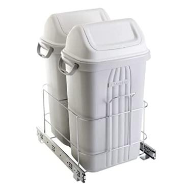 Imagem de Lixeira De Embutir Deslizante Dupla 30l Para Cozinha 7190 Cr