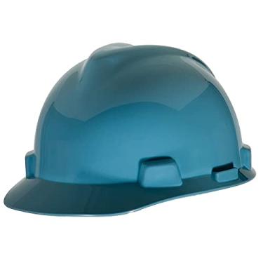 Imagem de MSA 475358 V-Gard Slotted Hard Hat, Cap Style, with 4-point Fas-Trac III Suspension, Standard, White